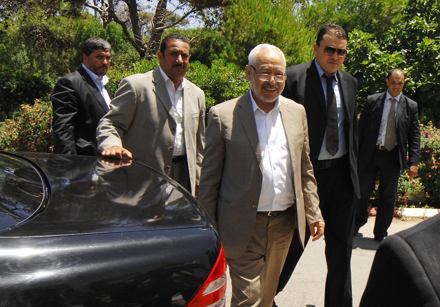 Ghannouchi lors d'une de ses nombreuses visites en Algérie. New Press